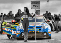 Grid Girl bei der British Touring Car Championship