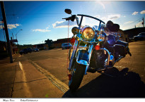 Harley Davidson - nostalgisch in passender Kulisse